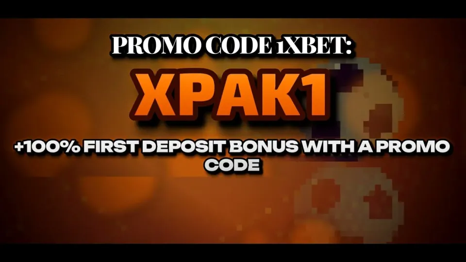Promocode 1xBet XPAK1 gives new players a 100% boost on their first deposit when entered during sign-up